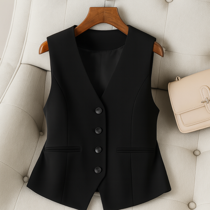 Women's Vintage Chic Vest - Fashinoza