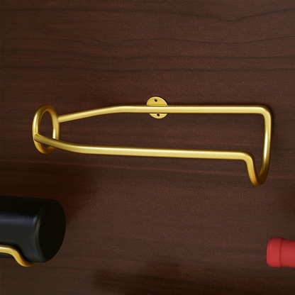 Wall Mounted Wine Rack Iron 5 Piece Set - Fashinoza
