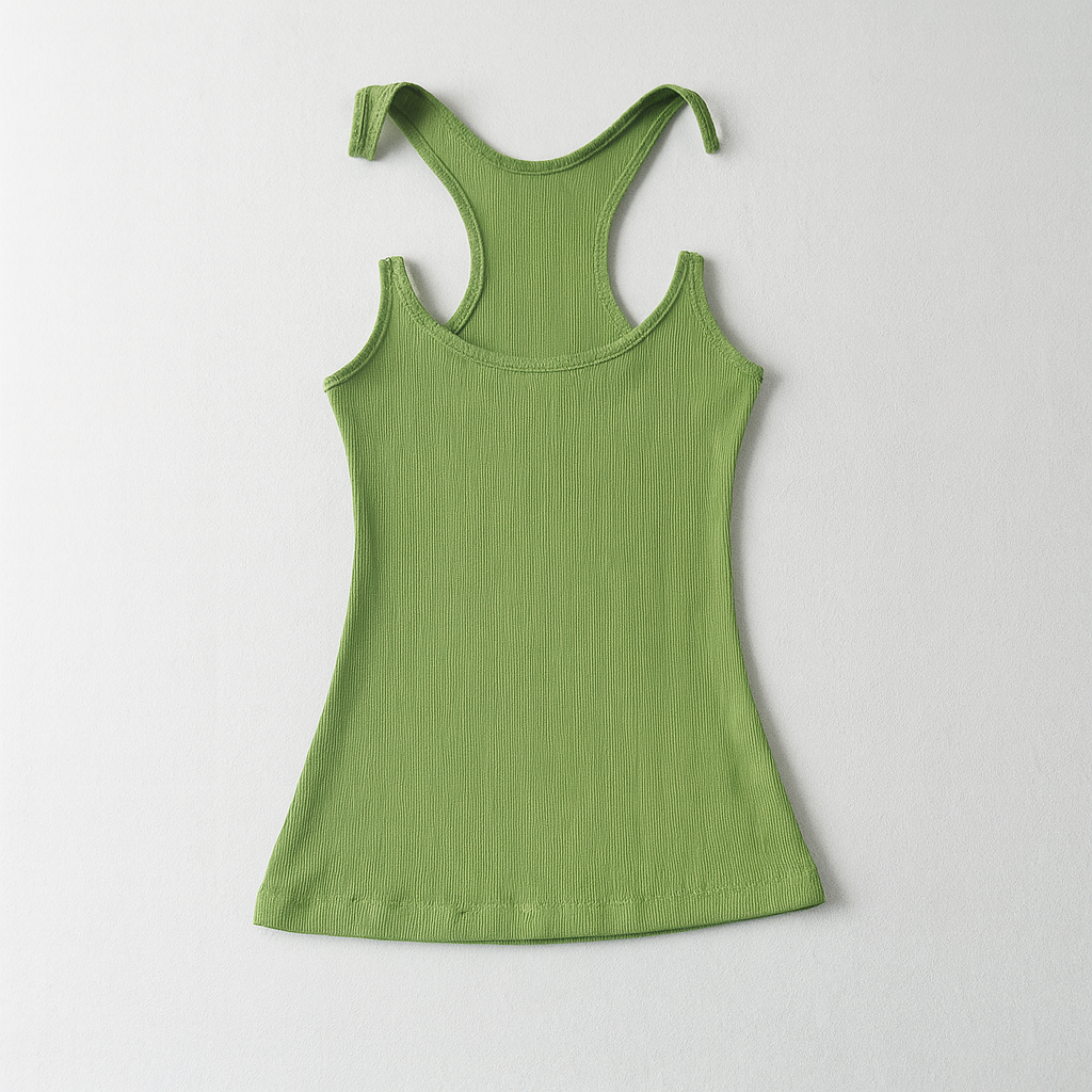 Women's Ribbed Tank Invisible Strap - Fashinoza