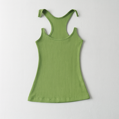 Women's Ribbed Tank Invisible Strap - Fashinoza