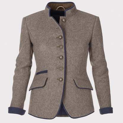 Women's Long Sleeve Jacket Plain Color Layered - Fashinoza