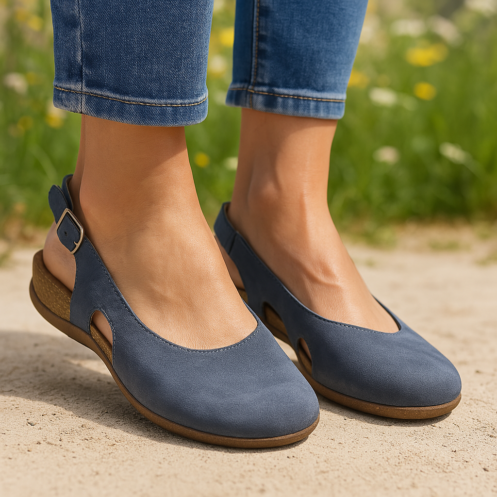 Women's Slingback Closed Toe Sandals - Fashinoza