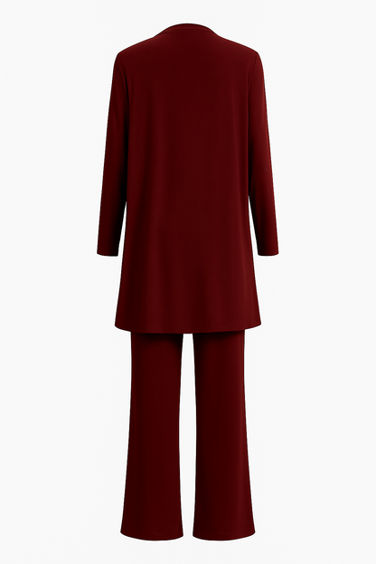 Women's 3-Piece Cardigan Set Tank Wide Leg Pants