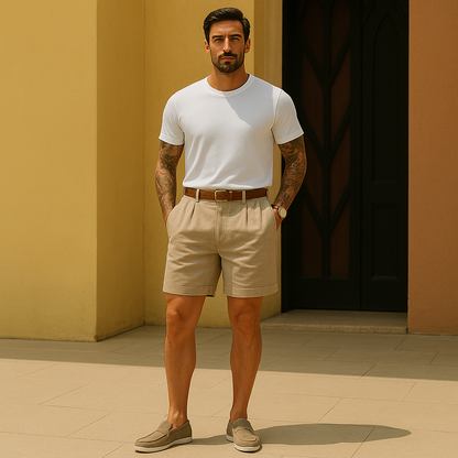 Men's Tailored Cotton Shorts