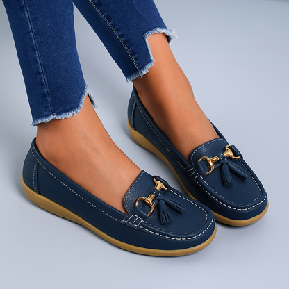 Women's Retro Wedge Loafers
