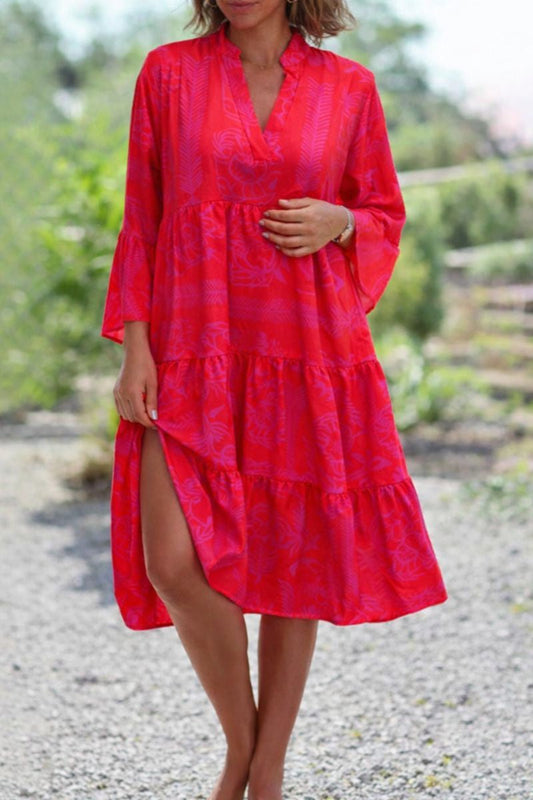 Women's Flowy Maxi Dress Loose Fit Draped Sage - Fashinoza