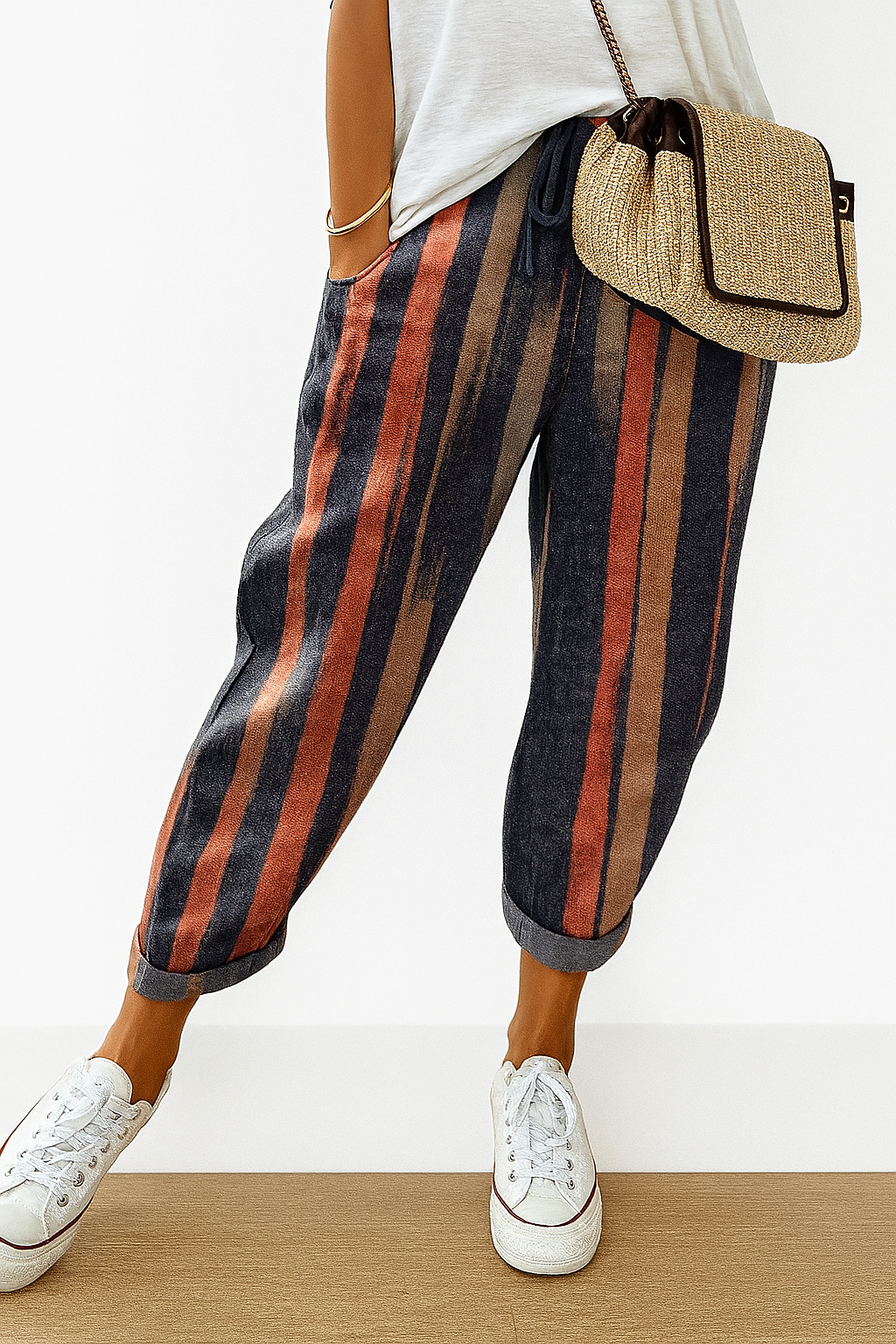 Women's Printed Loose Fit Trousers