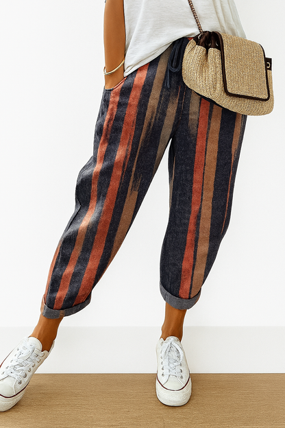 Women's Printed Loose Fit Trousers
