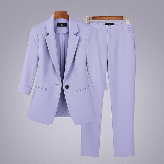 Women's Formal Blazer Suit Set - Fashinoza