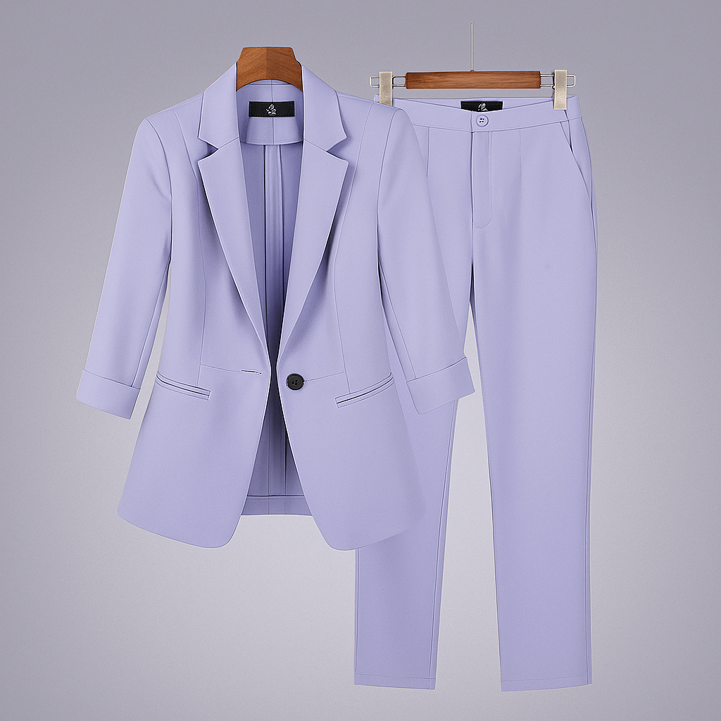 Women's Formal Blazer Suit Set Pants - Fashinoza