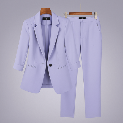 Women's Formal Blazer Suit Set Pants - Fashinoza