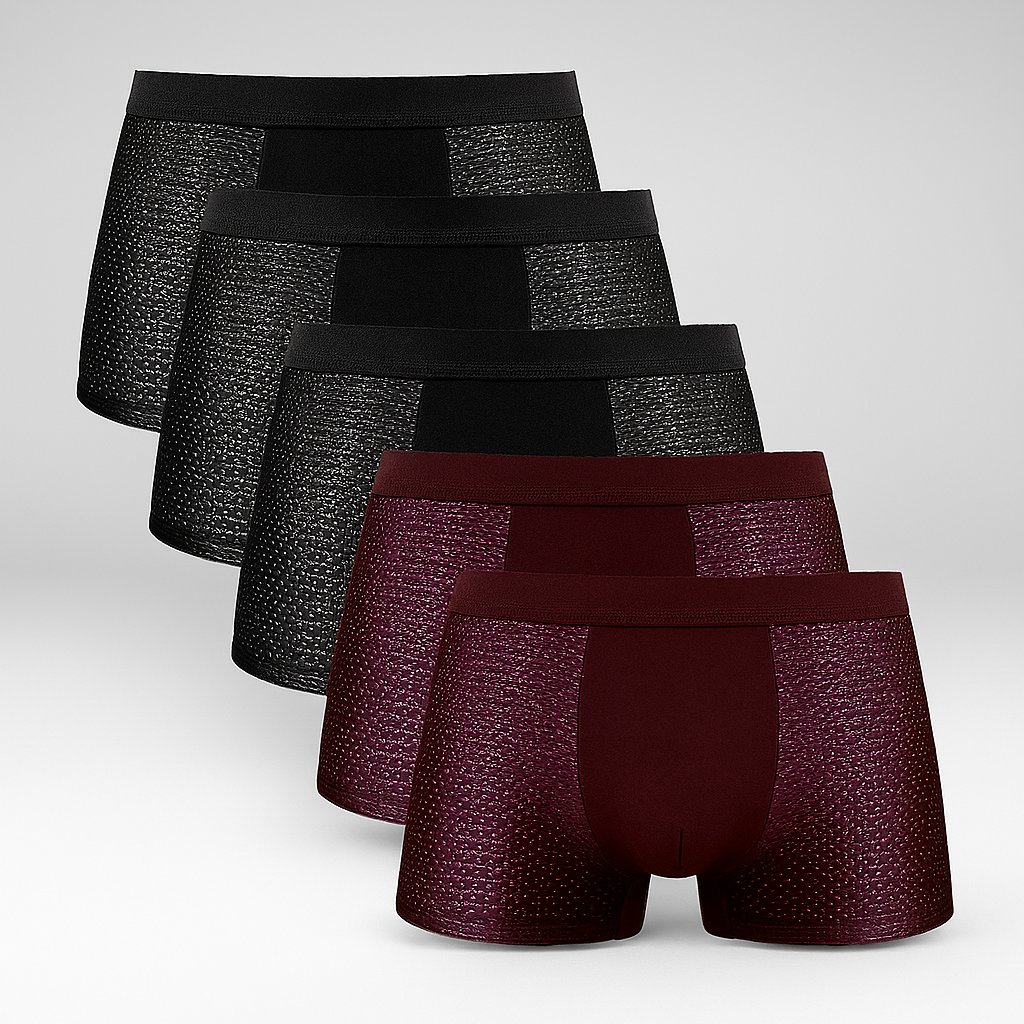 Men's Mesh Boxer Shorts 5 Pack - Fashinoza