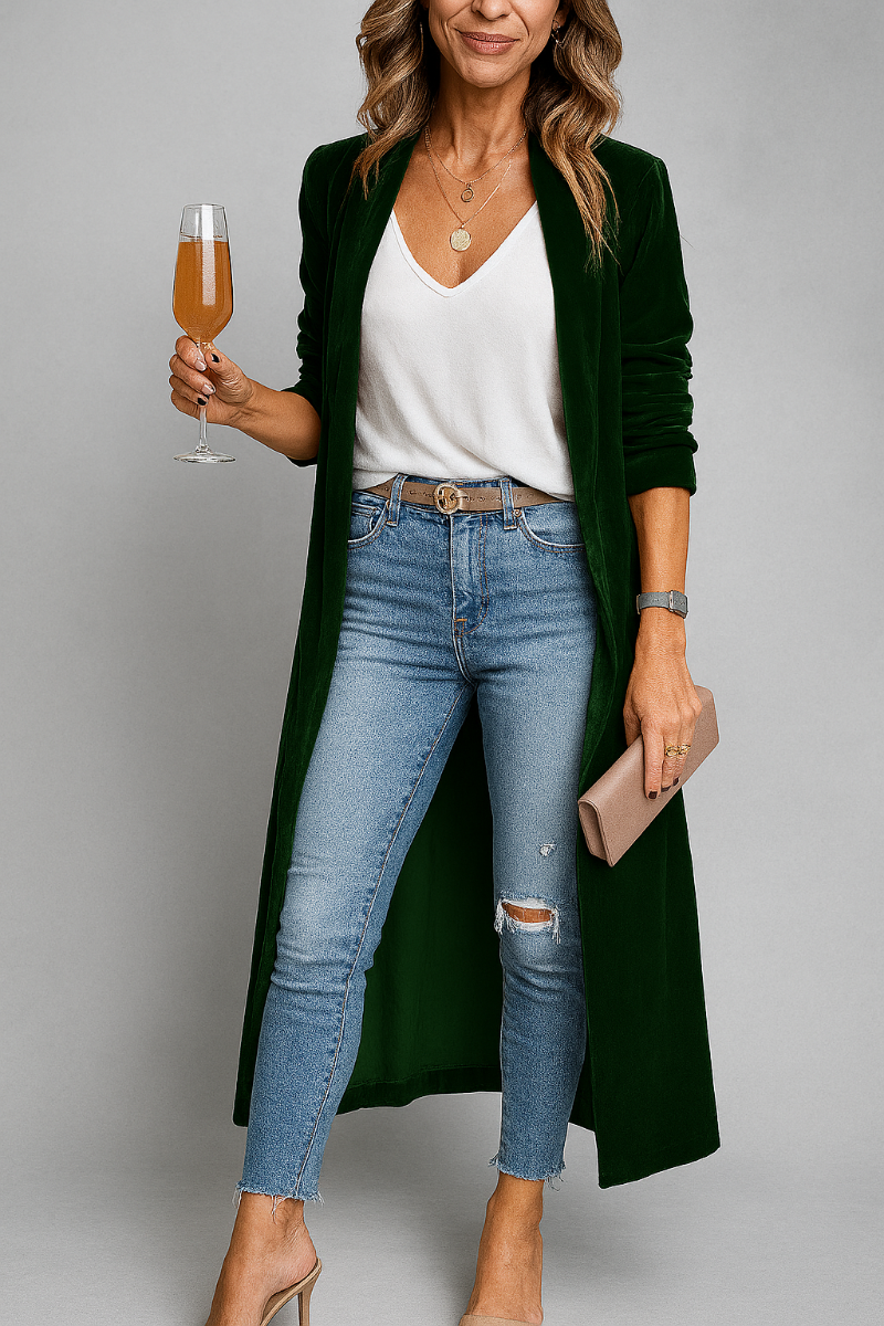 Women's Long Cardigan Duster Coat
