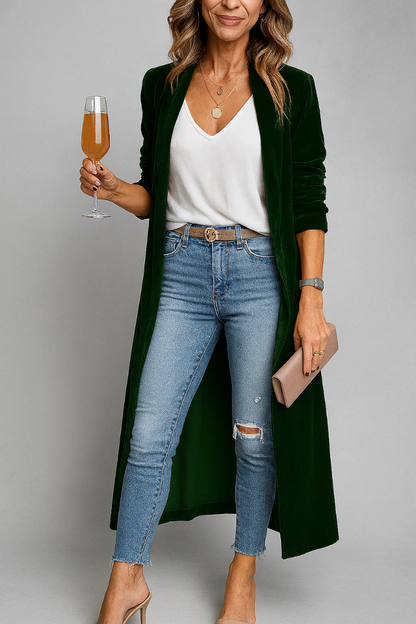 Women's Long Cardigan Duster Coat