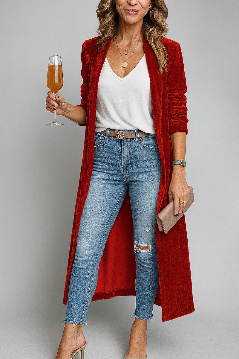 Women's Long Cardigan Duster Coat