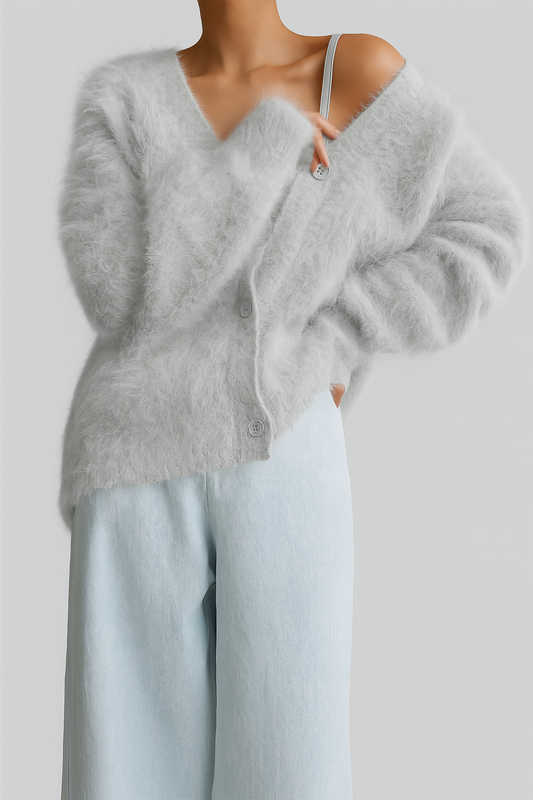 Women's Fine Wool Cardigan - Fashinoza