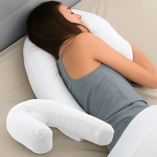 Ergonomic Side Sleeper Pillow Contoured Memory Foam - Fashinoza