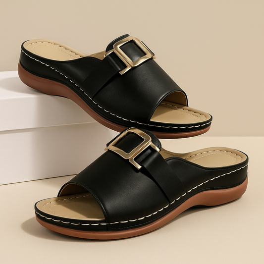 Women's Wedge Heel Slippers - Fashinoza