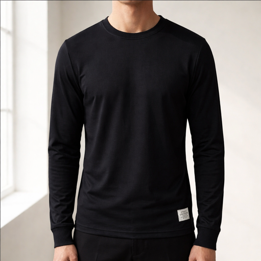 Men's Casual Cotton Long Sleeve Shirt - 
Fashinoza