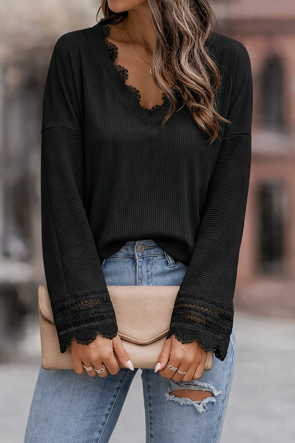 Women's Lace Sweater Elegant