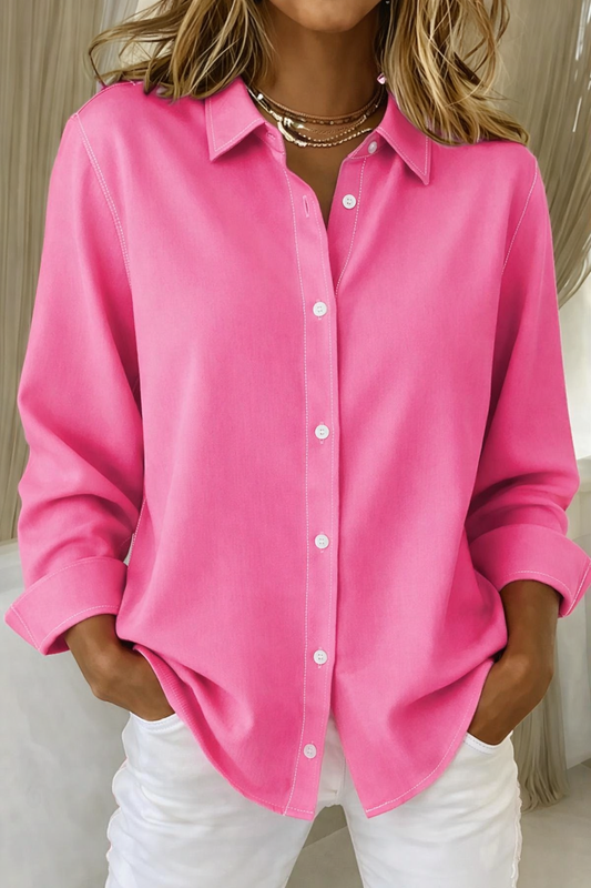 Women's Elegant Button Blouse - Fashinoza