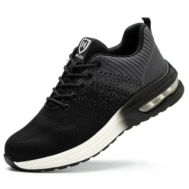Unisex Steel Toe Safety Shoes Air Cushion Lightweight Puncture Proof Work Sneakers