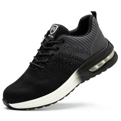 Unisex Steel Toe Safety Shoes Air Cushion Lightweight Puncture Proof Work Sneakers