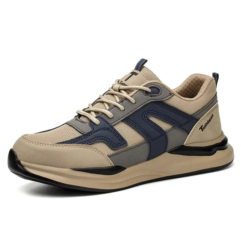Men's Steel Toe Safety Shoes Lightweight Puncture-Proof Breathable Work Sneakers