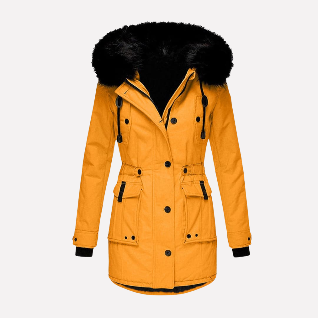 Women's Parka Jacket Hooded Water Resistant - Fashinoza