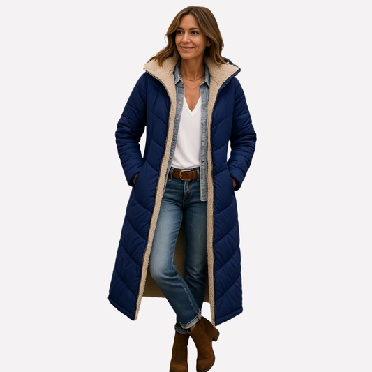 Women's Quilted Coat Hooded Insulated - Fashinoza