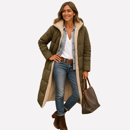 Women's Quilted Coat Hooded Insulated