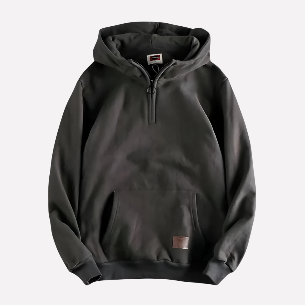 Men's Half Zip Hooded Sweatshirt