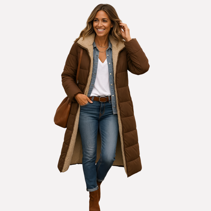 Women's Quilted Coat Hooded Insulated