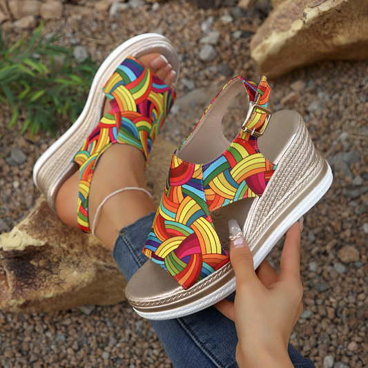 Women's Wedge Espadrille Sandals - Fashinoza