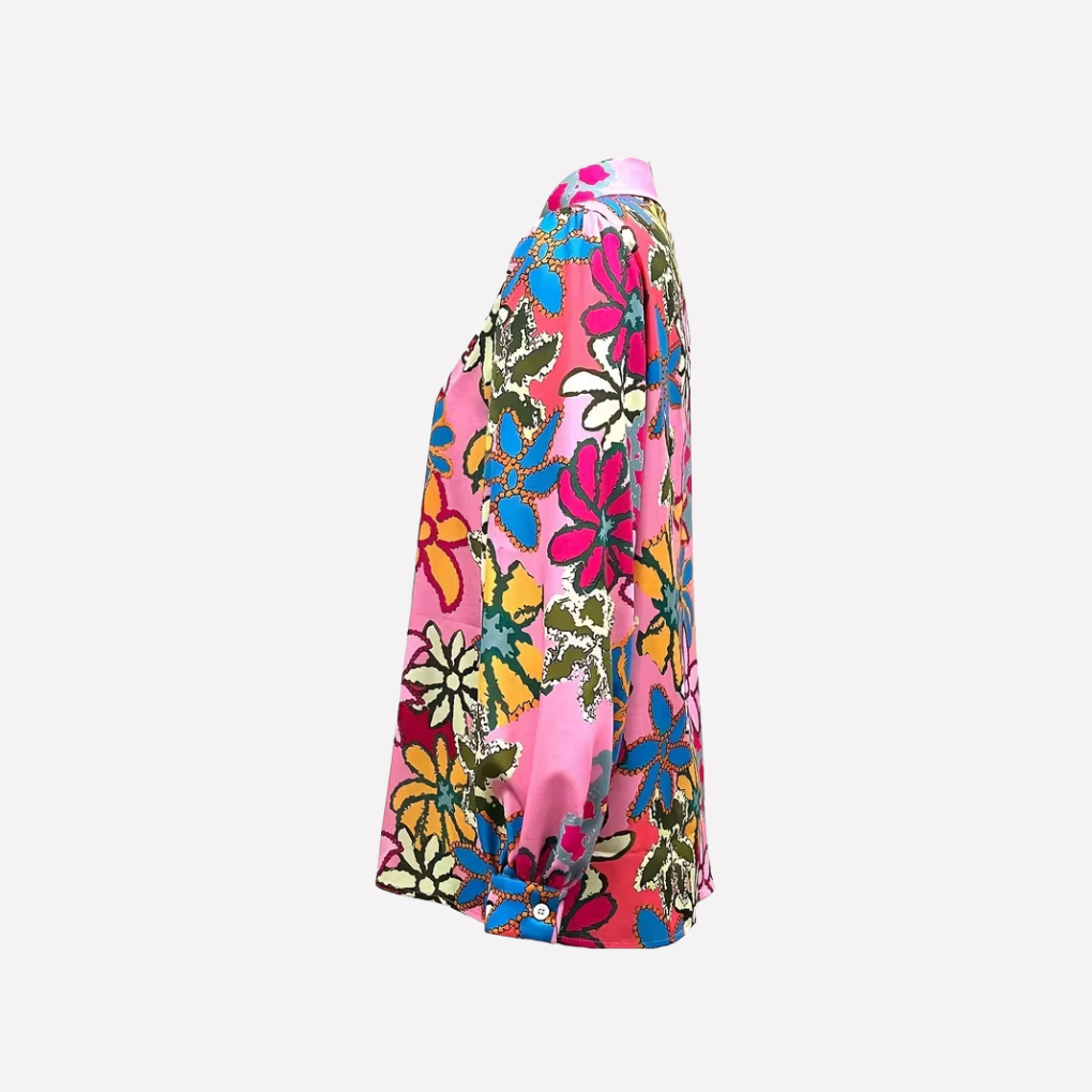 Women's Long-Sleeve Floral Shirt