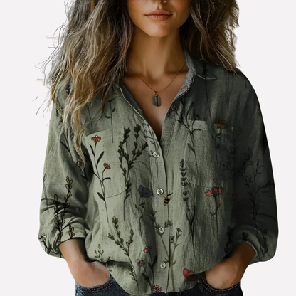 Women's Button Down Shirt Cotton