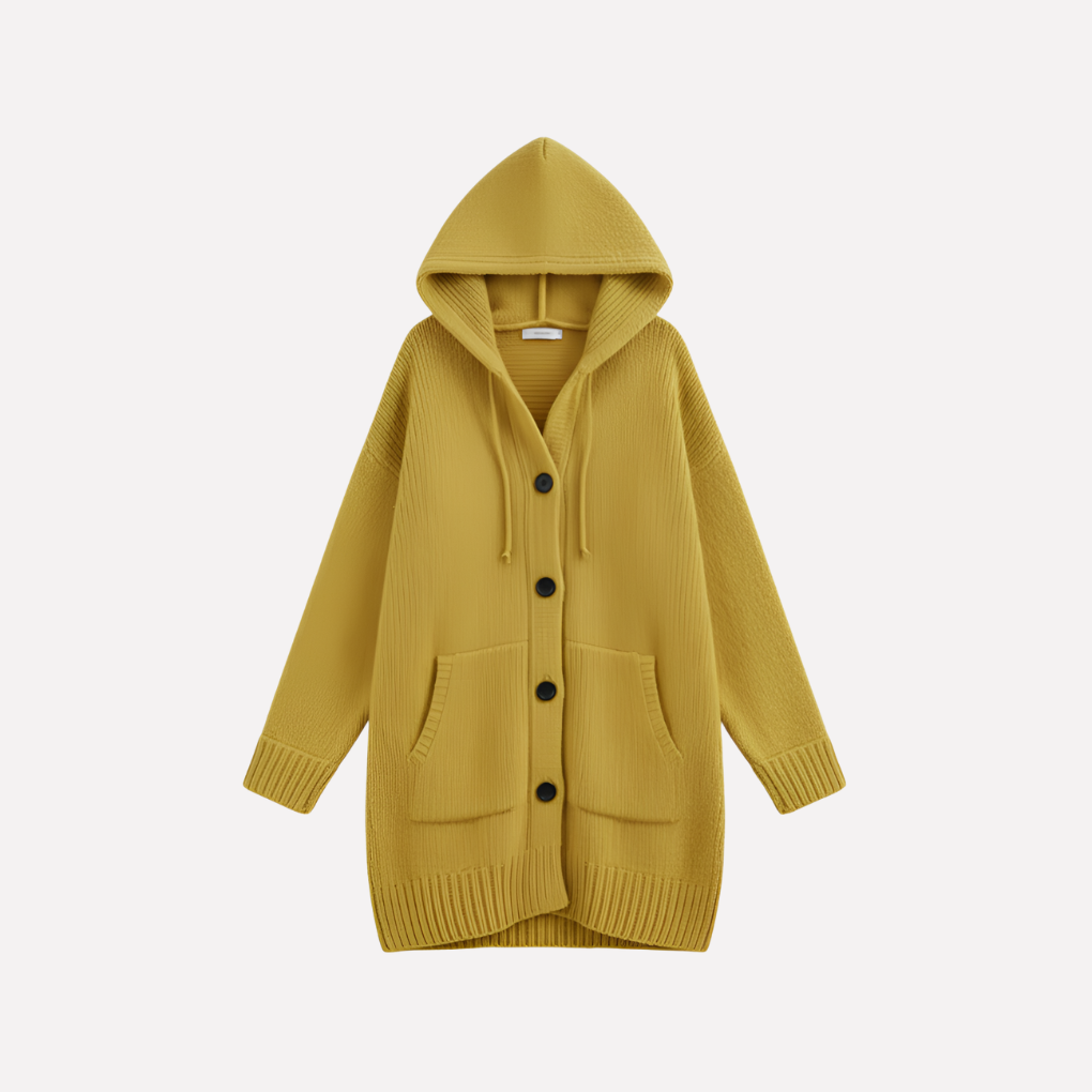 Women's Long Cardigan Hooded - Fashinoza
