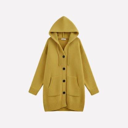 Women's Long Cardigan Hooded - Fashinoza