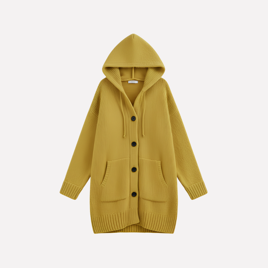 Women's Long Cardigan Hooded - Fashinoza
