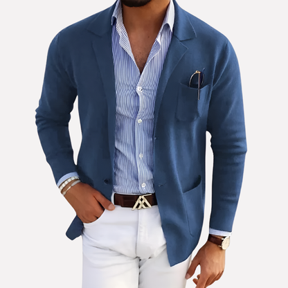 Men's Knit Blazer - Fashinoza