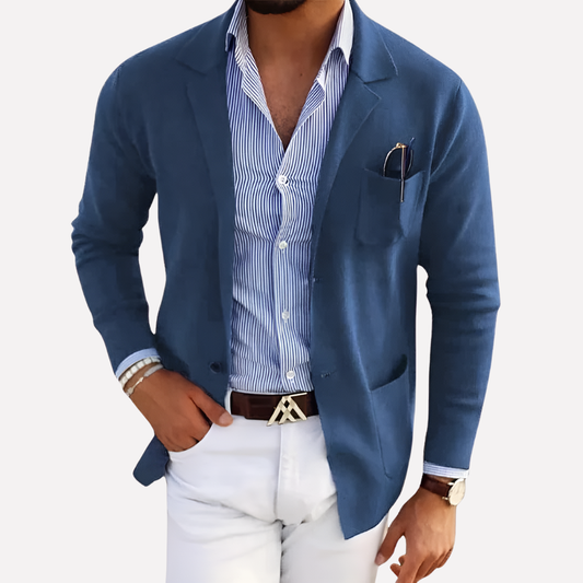 Men's Knit Blazer - Fashinoza