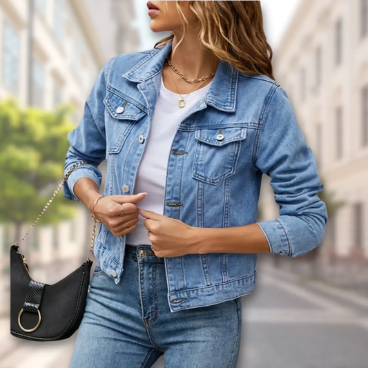 Women's Button Up Jacket Stylish Versatile - 
Fashinoza