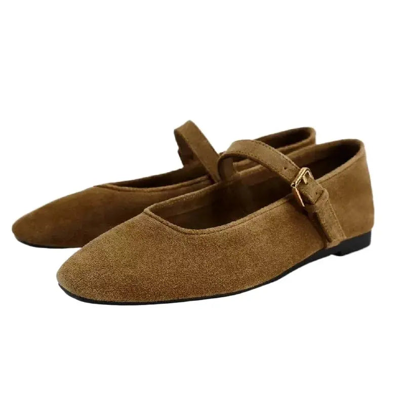 Women's Mary Jane Flats Comfortable All-Day Wear - 
Fashinoza