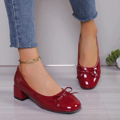Chic Platform Heels for Women – Elegant Bow-Knot Design & Comfortable All-Day Wear