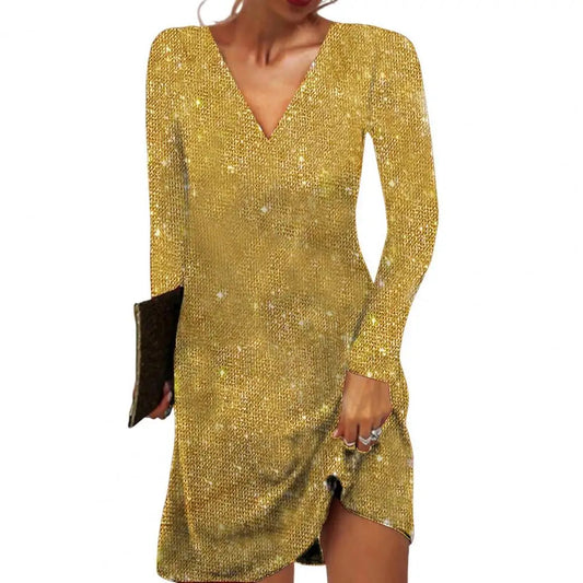 Fiona | Women’s Elegant V Neck Midi Dress