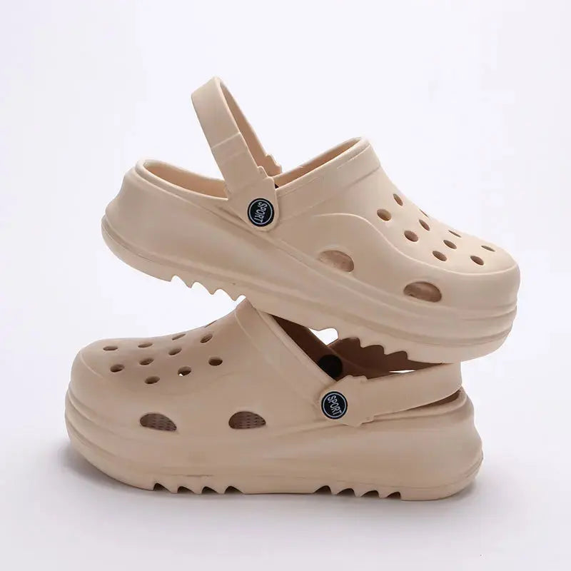 Chunky Platform Clogs for Women – Stylish & Non-Slip Comfort