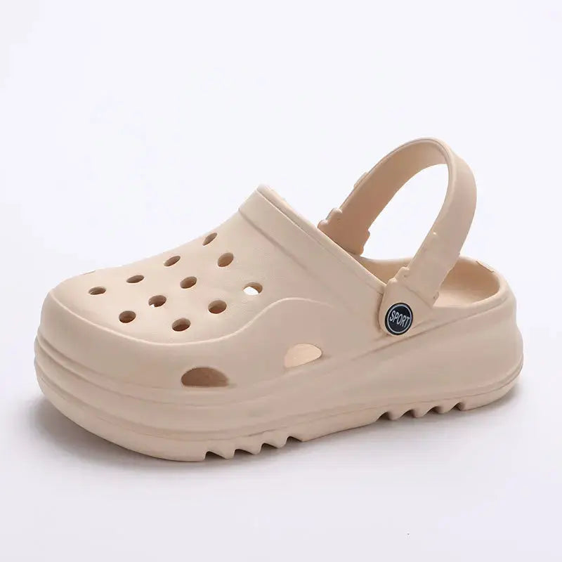 Chunky Platform Clogs for Women – Stylish & Non-Slip Comfort