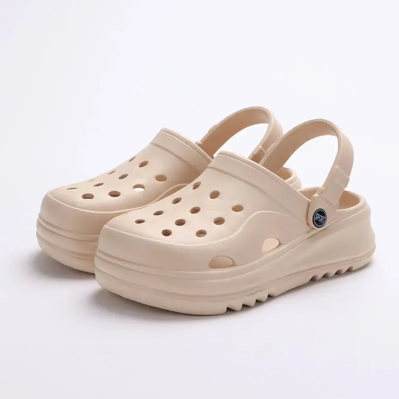 Women's Chunky Platform Clogs Non-Slip Comfort - 
Fashinoza