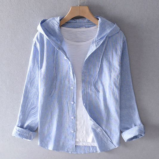 Linen Breathable Casual Shirt - 
Fashinoza