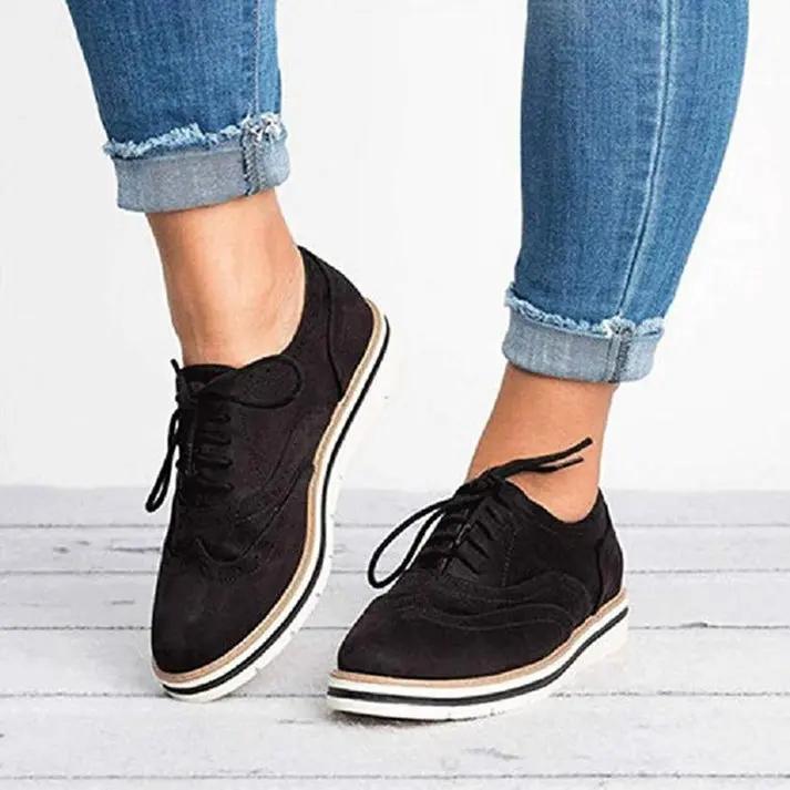 Classic Brogue Trainers for Women – Stylish & Comfortable All-Day Wear-Caliboot